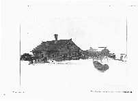 Борисов А. А. "Самоедское волостное правление в Пустозёрске".
Иллюстрация к книге: Борисов А. А. У самоедов. От Пинеги до Карского моря : путевые очерки худож. А. А. Борисова / А. А. Борисов. – СПб. : Изд. А. Ф. Девриена, [1907?].