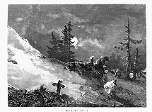 "Самоедские могилы".
Иллюстрация к очерку: Немирович-Данченко В. И. Мезенская тундра / В. И. Немирович-Данченко // Живописная Россия / под общ. ред. П. П. Семенова. – Т. 1, ч. 1 : Северная Россия. – СПб. ; М., 1881. – С. 61 – 104.