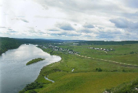 Узкий Луг. Вид на село